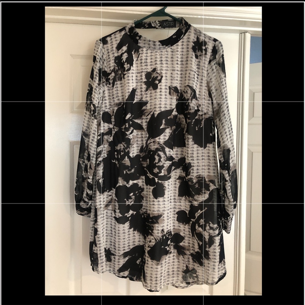 Wayf mock neck minidress